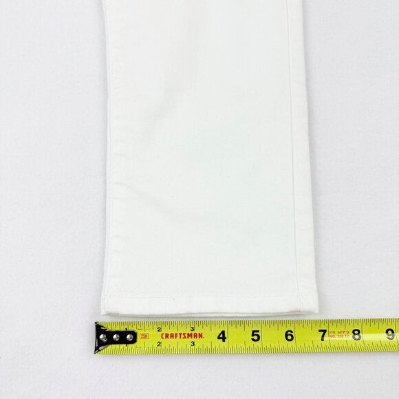 Wax Jean Women's White Stretch Mid Rise Distressed Skinny Denim Jeans Size 18 - Picture 10 of 11